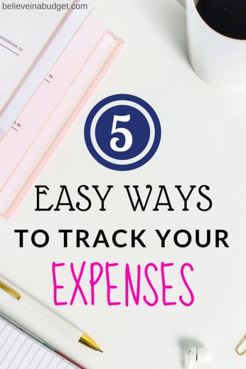 These five methods will help you track your expenses each month and help you create a budget. You need to track your expenses so you can learn how much you spend and how to save money each month!
