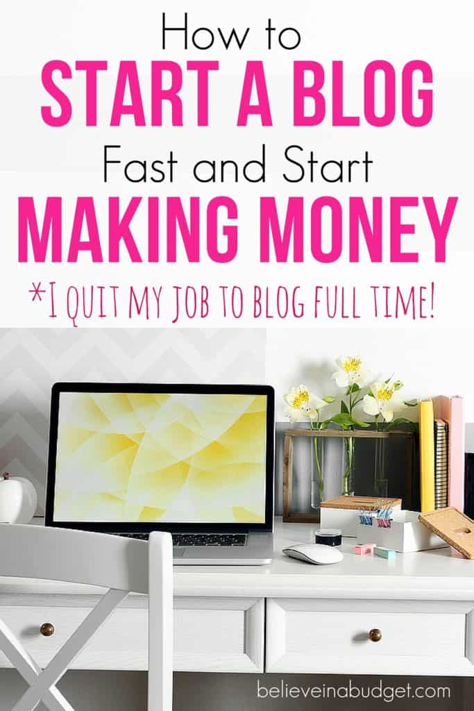 One of the best ways to make extra money and side hustle is to start a blog! When I started my blog it only took me about 15 minutes to get set up. I slowly started learning how to blog and managed to make $13,000 in 6 months. After 1 year of blogging, I was able to quit my job and blog full time. If you want to start a blog and make money, here's how! 