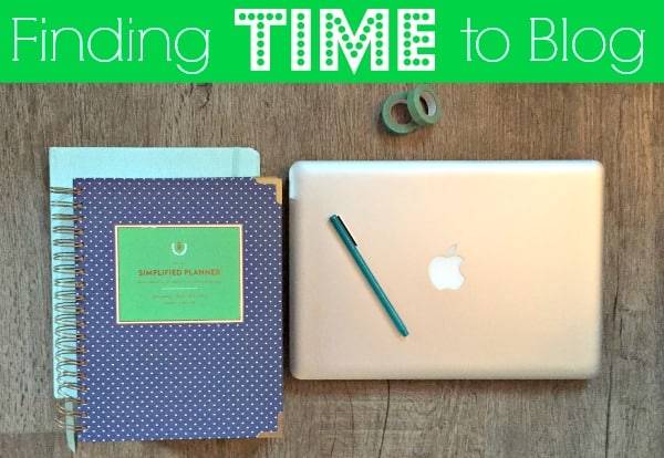 finding time to blog