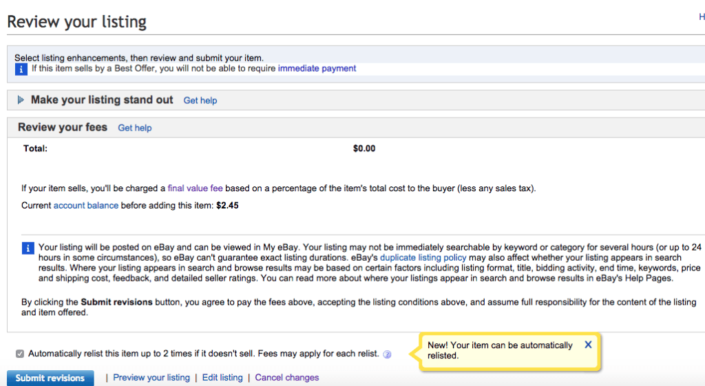 How to sell stuff on ebay