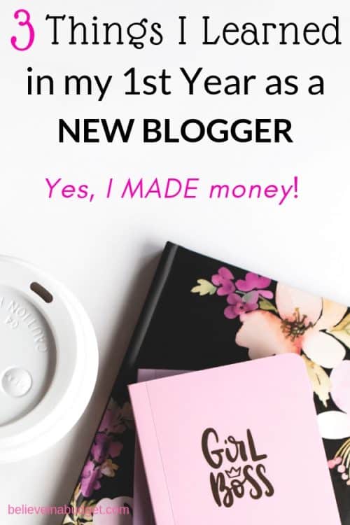 These are the top three things I learned in my first year of blogging. If you are a new blogger, these are major tips to help you start a blog and make money.