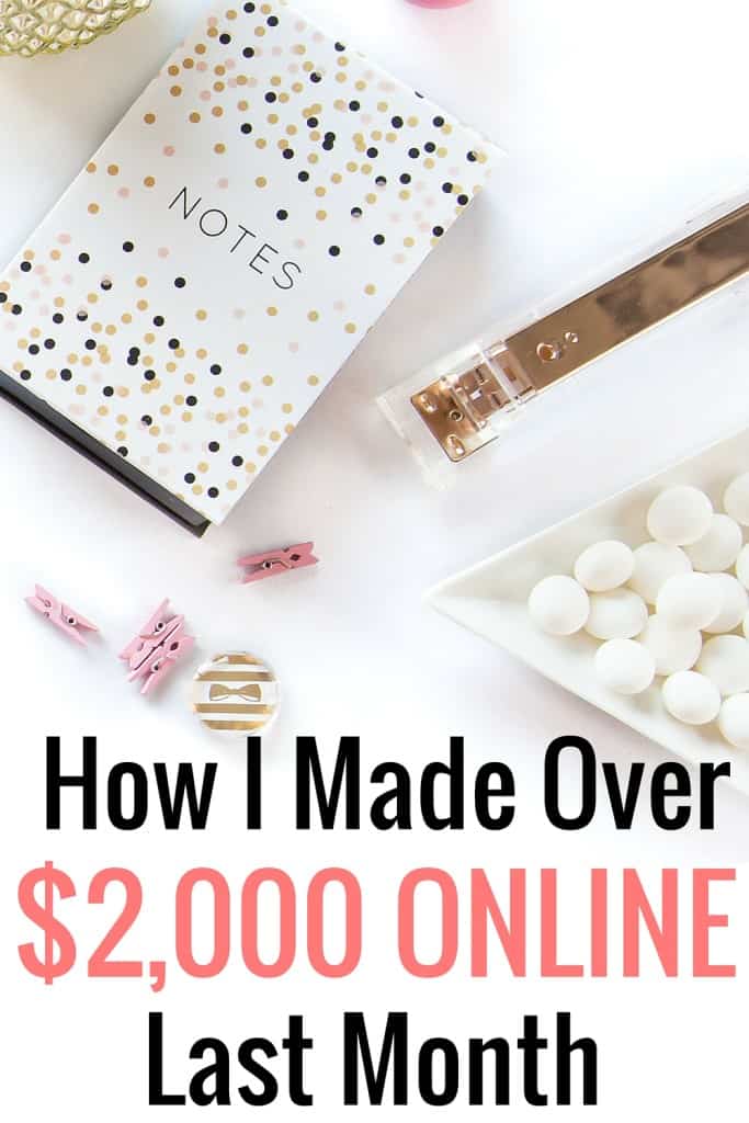 This is my 9th online income report. I'm sharing how I make money blogging, as well as my traffic and page views. 