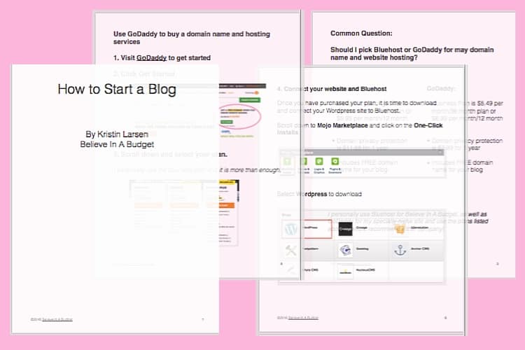 Start a Blog Sample