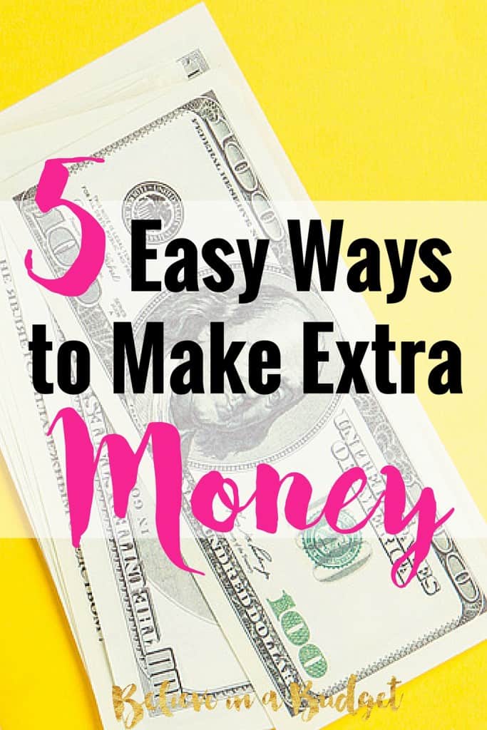 There are so many easy ways to make money. I'm sharing these 5 tips on how to make money by doing the things you normally do - like grocery shopping, shopping online and going to the drugstore. I have made over $900 doing 2 of these things, and the savings add up fast. Here's 5 ways to make extra money literally starting today!