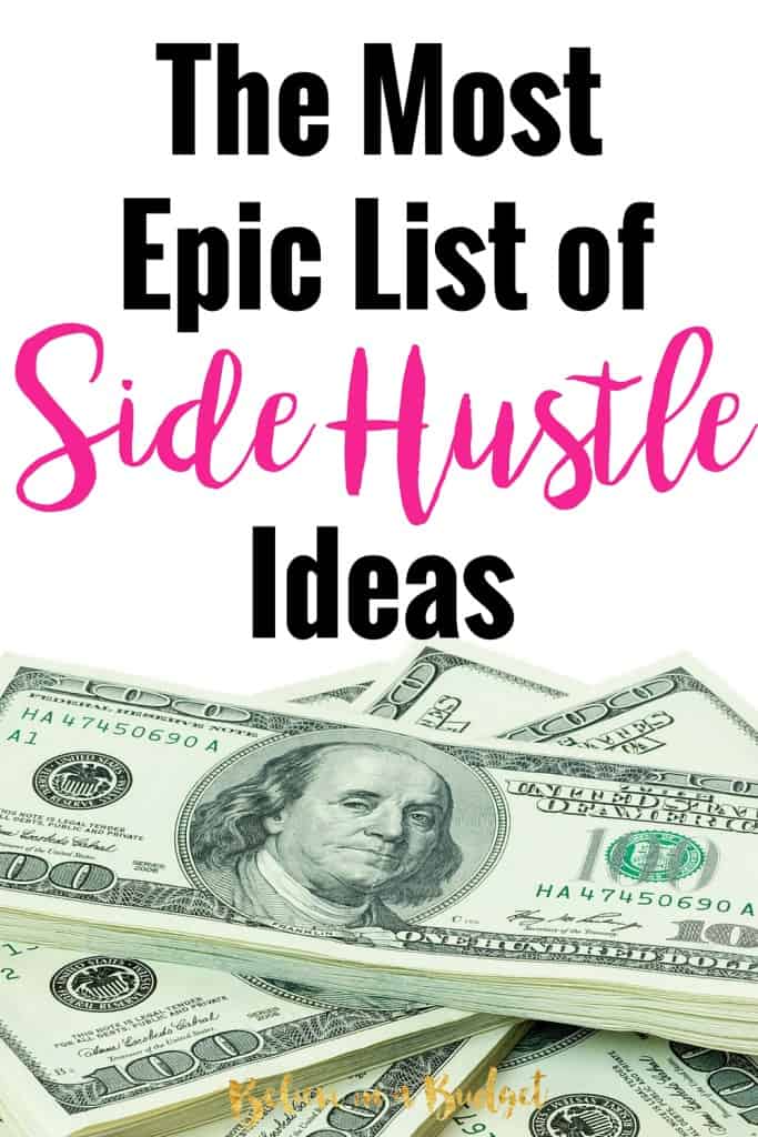If you want to side hustle or need side hustle ideas, this totally helpful list will help you start making more money today. This blogger has tried over 35 of these side hustle ideas.
