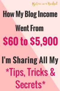 This is my sixth blog income report working full time. since I've started blogging full time, I've been working hard to make extra money and increase my income. I'm sharing how my blog has turned into my best side hustle yet and helps me earn a full time living! 