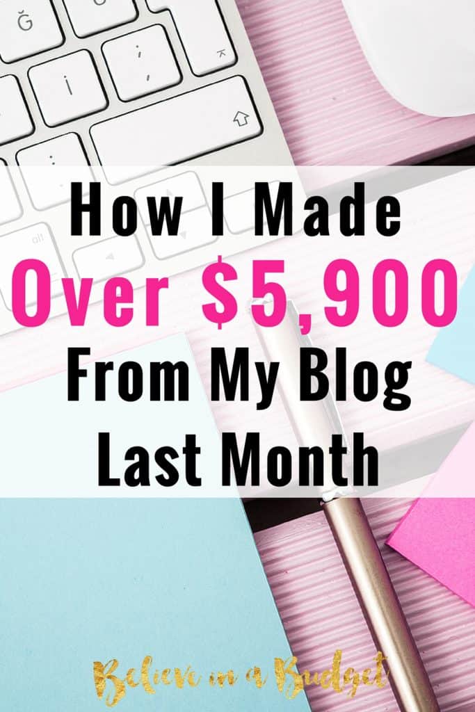 This is my sixth month blogging full time! This is my highest online income report to date. I'm sharing all the ways I'm making money, including ad revenue, sponsored posts, etc. If you want to make extra money, you need to read this report and learn how you can too! 