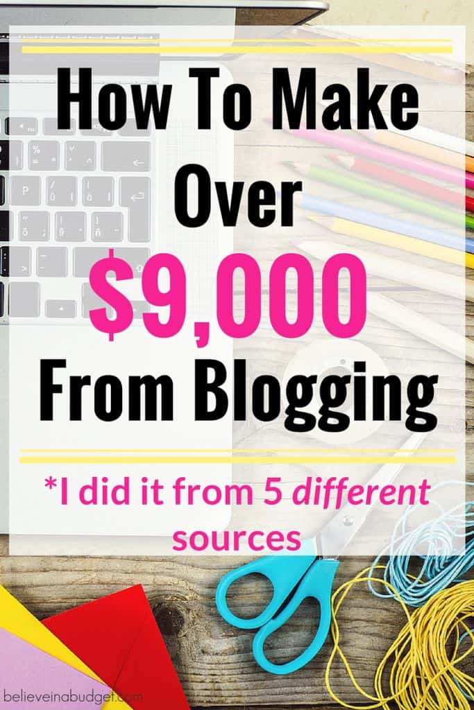 Here is my income report. Last month I made more than $9,000 from blogging. I am sharing how I did this in my online income report. I am not an expert and have only been blogging for 1.5 years. If you want to make money and earn extra income, blogging is a great way to do this. The first time I made money from blogging, I made around $60. A little over a year later, I made almost $10,000 from blogging. I used 5 different ways to make money for my blog to diversify. If you want to make money, here's exactly how I did it! 