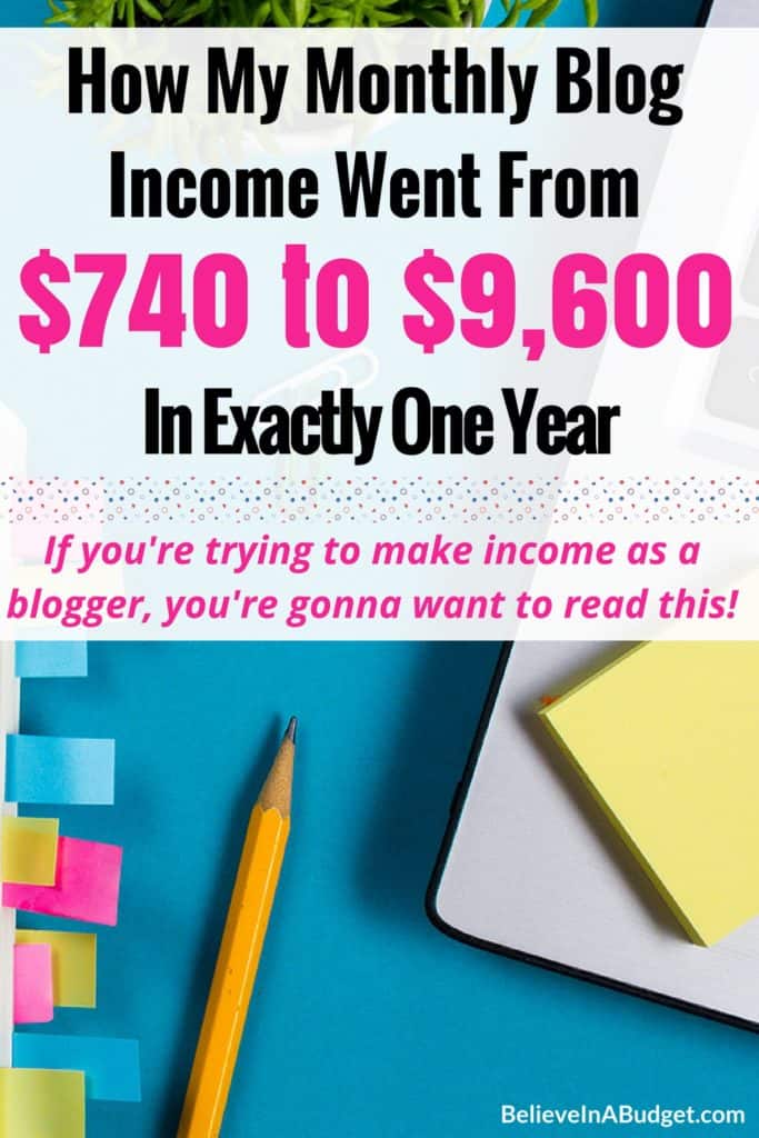 Last month I made over $9,600 from my blog, which is crazy! I'm sharing my entire journey of blogging and how much my blog income has changed in one year. If you are thinking about starting a blog or are not sure how to increase your blog income, learn how I changed my strategy to increase my blog income. 