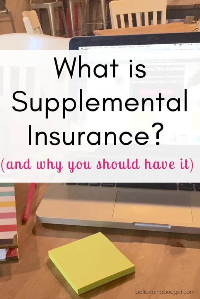 Supplemental insurance is not health insurance, but more like an "add on" you should have in addition to health insurance. Here's what supplemental health insurance!