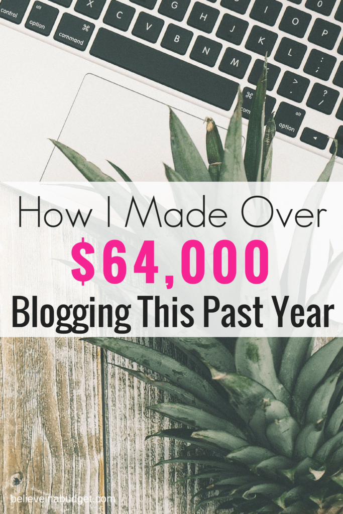 How I made a full time living blogging in 1 year. This was my first full year blogging.