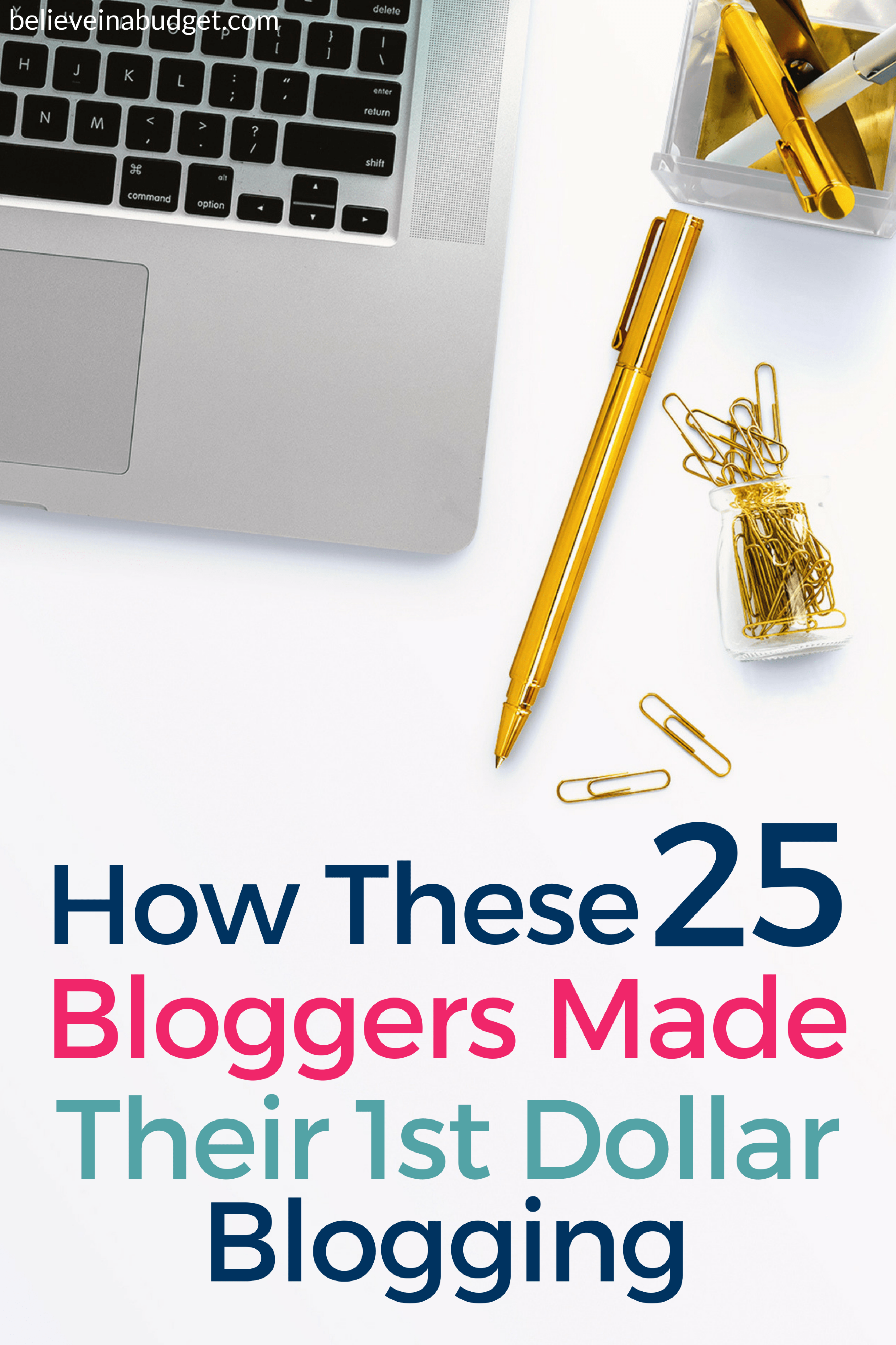 Have you ever thought about starting a blog to make money? Learn how these 25 bloggers made money from blogging. They are sharing their very first income report and how they made their first dollar!