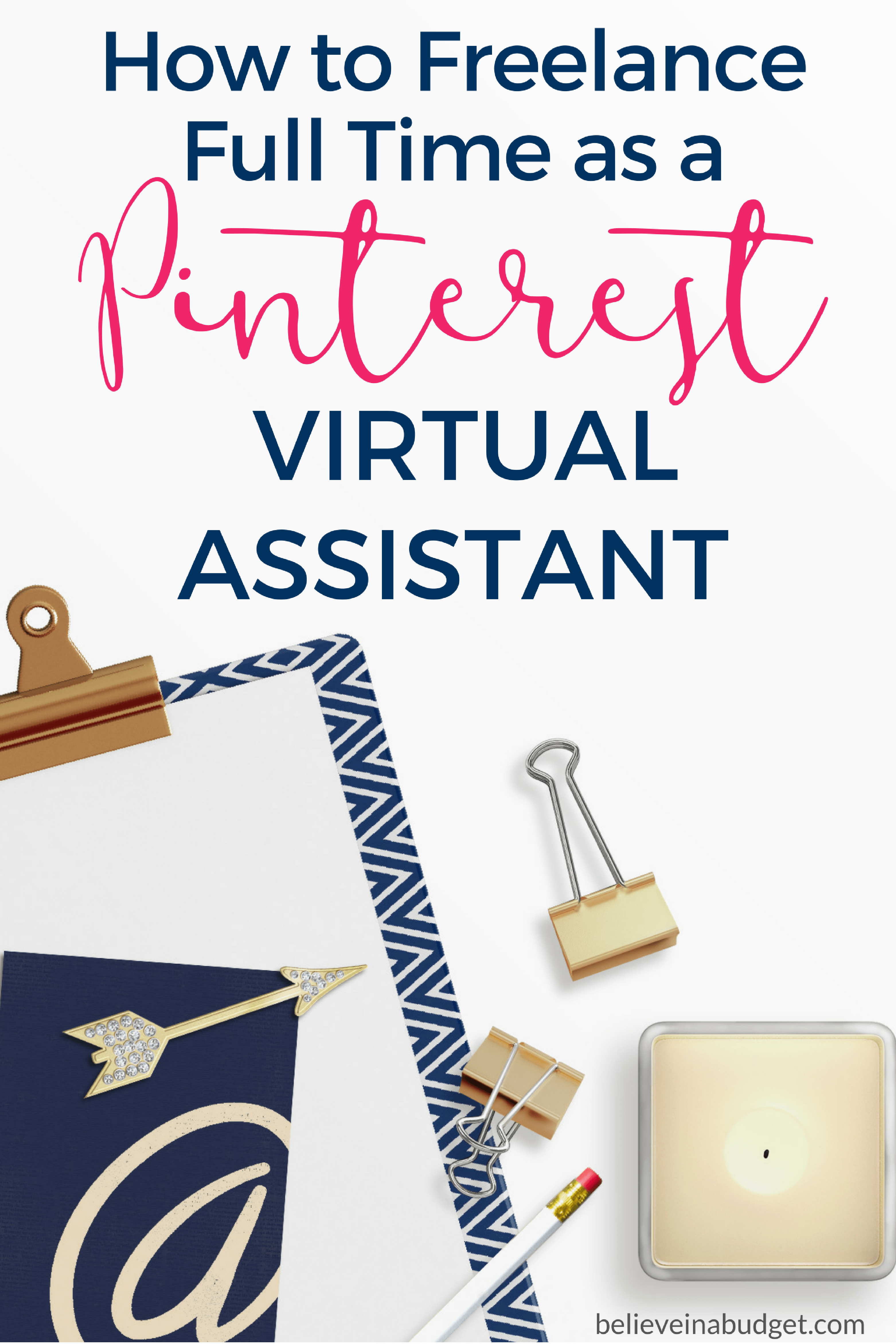 If you want to start a freelance career or become a virtual assistant, learning how to become a Pinterest virtual assistant in just a few hours! I make over $4,000 a month as a part time Pinterest virtual assistant and you can too!