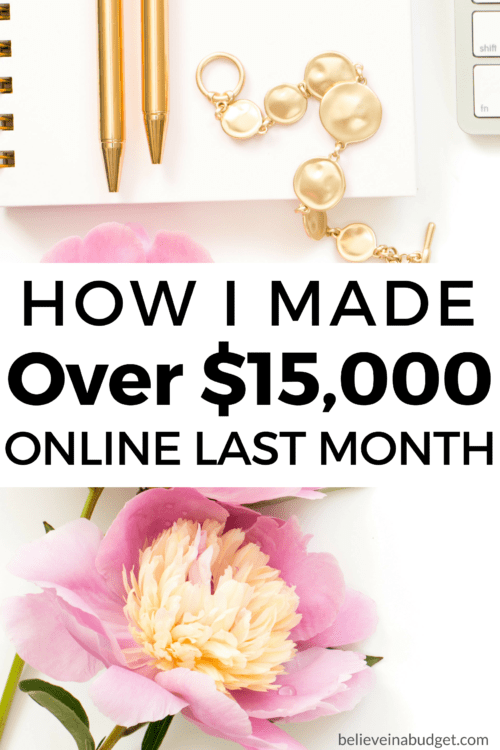 When I first learned how to start a blog, I didn't make any money from my blog for four months. Finally, I made my first $60 after four months. Now, nearly two years later, I am still going strong! Last month I made over $15,000 online. Here is my latest online income report! 