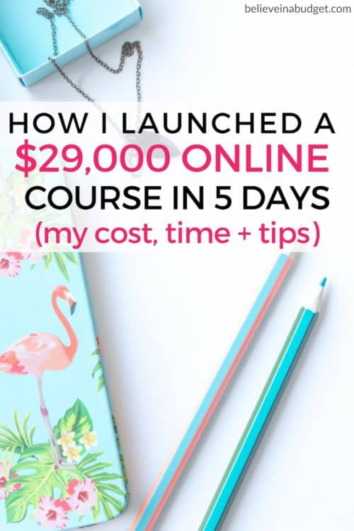 Learn how my business course partner and I launched a cheap course and made over $29,000 online in only 5 days. I'm sharing how much the course cost, our expenses and time we invested to create the course. 