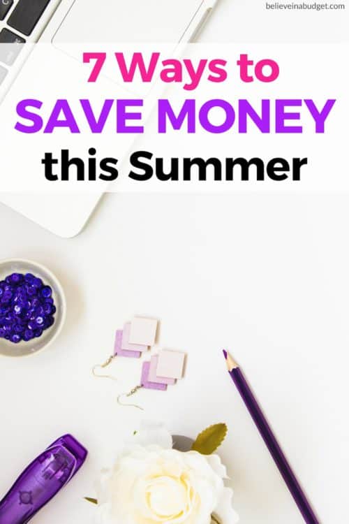Here are seven ways to save money in the summer. These are great tips to save money in the summer or to save money while on vacation!