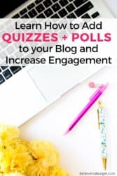 One way to increase email subscribers and opt-ins is to use quizzes, polls and giveaways. Learn how to create a quiz and poll for your blog readers (tutorial)