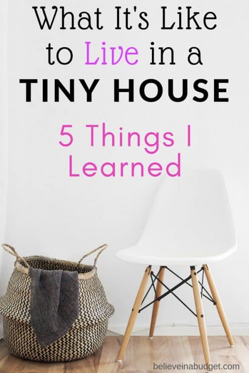 Here are five things I learned when I decided I wanted to try to live in a tiny house! 