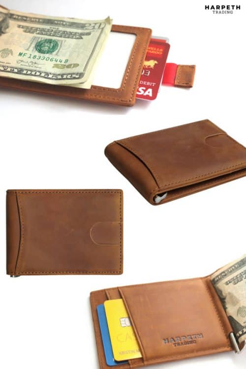 Men's leather wallet is the perfect holiday gift or the perfect present for special occasions! 