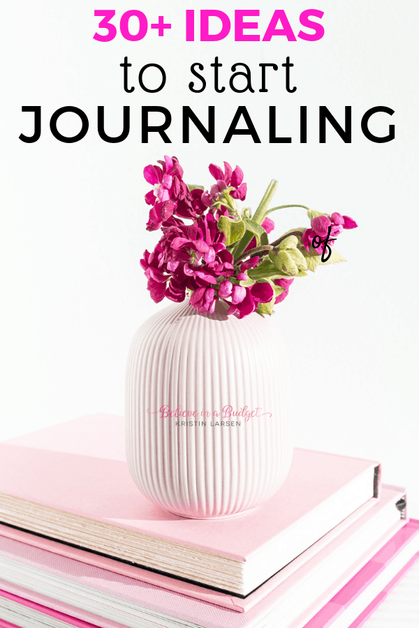 Learn how to start journaling with over thirty journaling ideas.