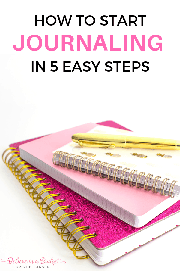 Learn how to start journaling in five easy steps. Journaling can provide a ton of health benefits. Here's a list of over thirty topics you can journal about today!