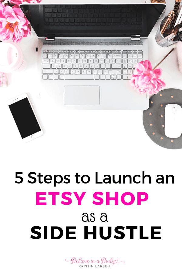 Start a new side hustle with an Etsy shop. Here are 5 things you must do to start an Etsy shop and make money online!